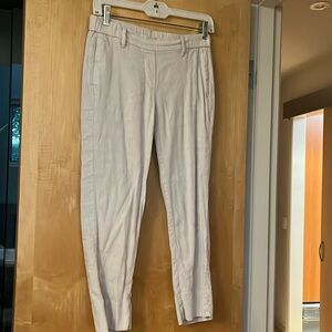 J Jill Linen Stretch Pants Beige/cream XS Petite